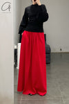 SWAYING/KNIT profile cuffed long-sleeved slim pullover SW24RE1T10 black PS11